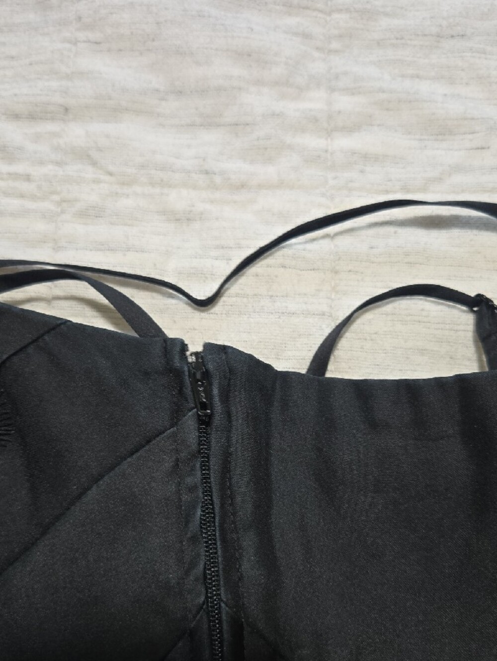White House Black Market Black and Floral Strapless Top - Picture 12 of 13